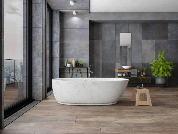 Bathroom dark flooring | Bowlings Flooring